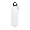 SIDEROT. Aluminium sports bottle with carabiner 800 mL in White