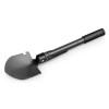 DIG. Metal folding shovel with compass in black