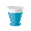 ASTRADA. Silicone and PP folding travel cup 250 mL in Light Blue