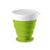 ASTRADA. Silicone and PP folding travel cup 250 mL in Light Green