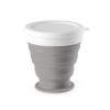 ASTRADA. Silicone and PP folding travel cup 250 mL in Light Grey