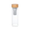 MAKAROVA. Borosilicate glass bottle with infusers 490 mL in Natural