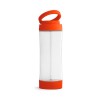 QUINTANA. Glass sports bottle with PP cap 390 mL in Orange