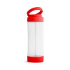 QUINTANA. Glass sports bottle with PP cap 390 mL in Red