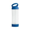 QUINTANA. Glass sports bottle with PP cap 390 mL in Royal Blue