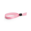 SECCUR. Tamper proof satin bracelet in Light Pink