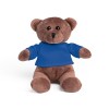 BEAR. Plush Teddy bear in a t-shirt in Royal Blue