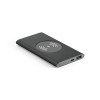 CASSINI. Aluminium portable battery and wireless charger 4'000 mAh in Black