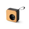 MAYER. 25% rABS and bamboo portable speaker in Black