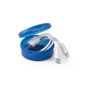 EMMY. USB cable with 3 in 1 connector in ABS and PVC in navy
