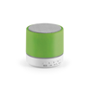 PEREY. ABS portable speaker with microphone in lime-green