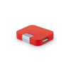 JANNES. USB 2'0 hub with 4 ports in red