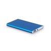 MARCET. Power bank slim 4'000 mAh in recycled aluminium (100% rAL) and recycled ABS (100% rABS) in Light Blue