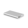 MARCET. Portable Aluminium battery with 4.000 mAh capacity in Satin Silver