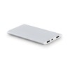 NOBEL. Aluminium portable battery 7'200 mAh in Satin Silver