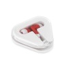 FARADAY. Earphones with cable in red