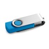 CLAUDIUS 16GB. 16 GB USB flash drive with metal clip in Light Blue