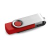 CLAUDIUS 4GB. 4 GB USB flash drive with metal clip in red