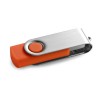CLAUDIUS 8GB. 8 GB USB flash drive with metal clip in orange
