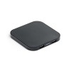 CAROLINE. ABS wireless charger and USB 2'0 hub in black