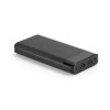 RAMAN. ABS portable battery with 16.000 mAh capacity in black