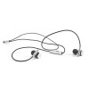 VIBRATION. Metal and ABS earphones with microphone in Silver