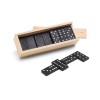 MIGUEL. Domino game in wooden box with lid in Light Natural