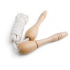 JUMPI. Skipping rope with wooden handles in Light Natural