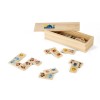 DOMIN. Wooden domino game in Light Natural