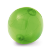 PECONIC. Inflatable beach ball in translucent PVC in lime-green