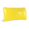 TIMOR. Opaque PVC inflatable beach cushion in yellow