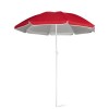 PARANA. 210T reclining parasol with silver lining in red
