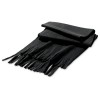 JASON. Fleece scarf (200 g/m²) in black