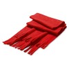 JASON. Fleece scarf (200 g/m²) in red