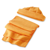 Beanie and scarf set in orange