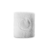 KOV. Elasticated polyester sweatband cuff in white