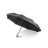 RIVER. Telescopic umbrella in rPET with automatic opening and closing in Black