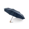 RIVER. Telescopic umbrella in rPET with automatic opening and closing in Blue