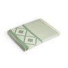 MALEK. Multifunctional bath towel (350g/m²) made of cotton and recycled cotton in Green