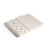 MALEK. Multifunctional bath towel (350g/m²) made of cotton and recycled cotton in Light Grey