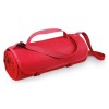 FLEECE. 160 g/m² fleece blanket with handle and strap in red