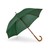 BETSEY. 190T polyester umbrella with wooden handle in emerald