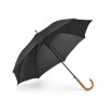 PATTI. 190T polyester umbrella with automatic opening in black