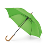 PATTI. 190T polyester umbrella with automatic opening in lime-green