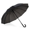 GUIL. 12 rib umbrella in 190T polyester in black