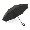 ALBERT. 190T pongee umbrella with fibreglass shaft and ribs in black