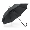 MICHAEL. 190T polyester umbrella with rubberised handle in black