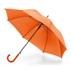 MICHAEL. 190T polyester umbrella with rubberised handle in orange