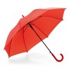 MICHAEL. 190T polyester umbrella with rubberised handle in red