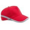 JONES. Polyester cap in red